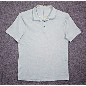 Lululemon Shirt Men Small Match‎ Blue Evolution Polo Performance Golf Athleisure